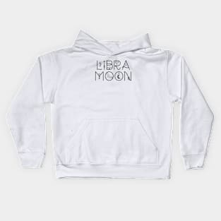 Libra moon sign celestial typography Kids Hoodie